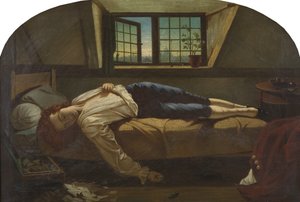 Morte de Chatterton de Henry (after) Wallis