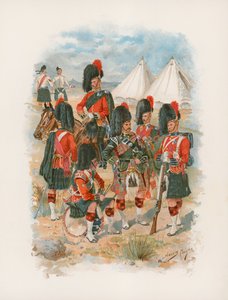 42nd High Highlanders, o relógio preto (cromolitro) de Henry A. Payne