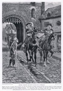 Henry joga o manto de Becket para um mendigo AD1117, 1920 de Henry A. Payne