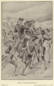 Revolta da Linha da Pensilvânia (litho) de Henry Alexander (after) Ogden