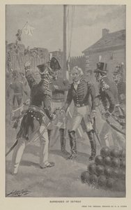 Rendição de Detroit (litho) de Henry Alexander (after) Ogden