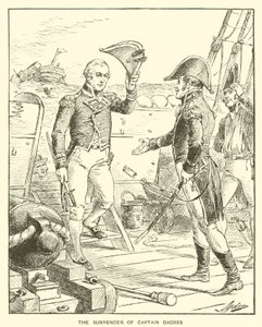 A Rendição do Capitão Dacres (litho) de Henry Alexander (after) Ogden