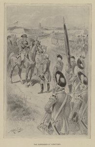 A rendição em Yorktown (litho) de Henry Alexander (after) Ogden