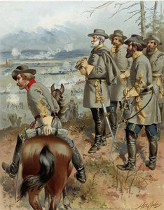 Gen. Robt E. Lee em Fredericksburg, dezembro 13, 1862, bar. 1900 de Henry Alexander Ogden