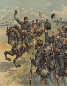 General McClellan na Batalha de Antietam, Maryland, Guerra Civil Americana, 17 de setembro de 1862