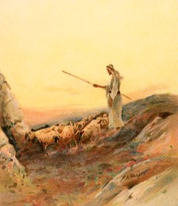 Um, pastor, contando, seu, sheep de Henry Andrew Harper