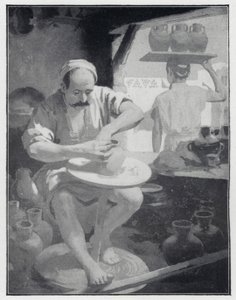 Um oleiro oriental (litho) de Henry Andrew Harper