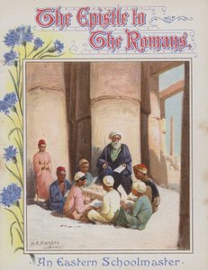 Um mestre de escola oriental (chromolitho) de Henry Andrew Harper