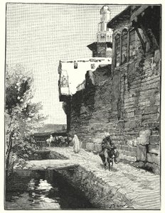 Muralha da cidade de Damasco (litho)