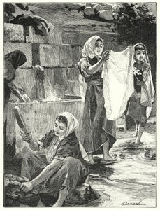 Fonte na Lifta em Samaria (litho) de Henry Andrew Harper