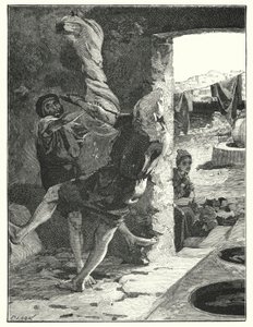 Apontando uma tocaia em Joppa (litho) de Henry Andrew Harper
