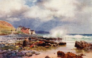 A praia, Westward Ho! (litografia a cores) de Henry B. (after) Wimbush