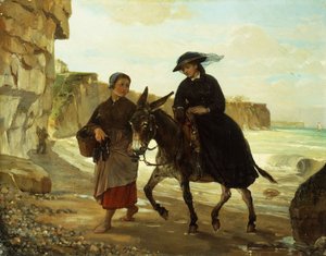 O turista e a pescadora, 1870
