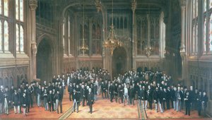Lobby dos Membros, Casas do Parlamento, 1872-73