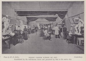 Sidney Cooper School of Art, Canterbury, Kent (foto a p/b) de Henry Beauchamp Collis