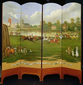 O início da corrida pela Clarence Gold Cup em Hampton, quarta-feira, 21 de junho de 1815 de Henry Bernard Chalon