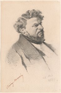 Retrato de um homem de Henry Bonaventure Monnier