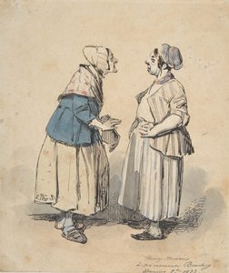 As duas fofocas Les Deux Commères, 1832.
