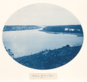 Mouth of the St. Croix River, da série Upper Mississippi River, Views, Volume I de Henry Bosse