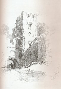 Castelo Crookston, perto de Paisley, 1840
