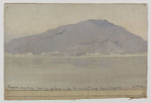 Trapani, Monte San Giuliano (Sicília), em 1899 (óleo sobre tela)