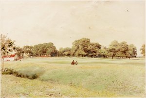 Salão Denton (bodycolour) de Henry Burdon Richardson