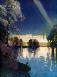 Palácio de Buckingham nas Festas da Coroação do Rei Jorge VI em 1937