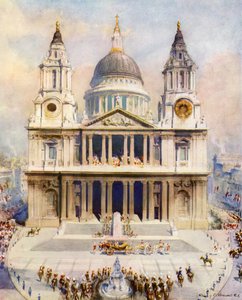 Catedral de São Paulo, Londres, local do serviço de oração e ação de graças no Jubileu de Prata do Rei George V