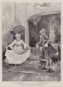 Um casamento de conveniência, o novo jogo no Haymarket Theatre de Henry Charles Seppings Wright