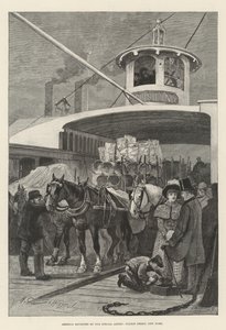 América revisitada por nosso artista especial, Fulton Ferry, Nova York de Henry Charles Seppings Wright