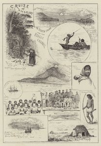Cruize de HMS Ruby para Staten Island e o Canal de Beagle de Henry Charles Seppings Wright