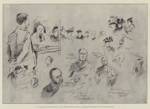Dr. Jameson e seus oficiais em Bow Street, terça-feira, 10 de março, Sargento Drummond Hay sob Exame de Henry Charles Seppings Wright