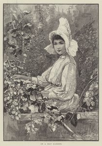 Em um jardim de lúpulo de Henry Charles Seppings Wright