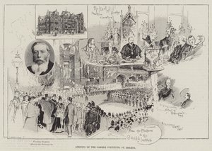 Abertura do Instituto Gamble, St Helens de Henry Charles Seppings Wright