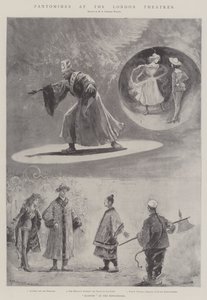 Pantomimes no London Theatres (litho) de Henry Charles Seppings Wright