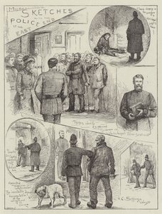 Esboços com a polícia no East End
