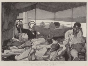 O avanço para Dongola, High Noon no Nilo, 115 ° na sombra de Henry Charles Seppings Wright