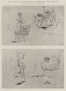 O avanço para Dongola, humor da campanha de Henry Charles Seppings Wright