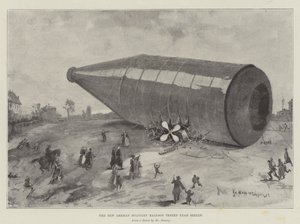 O novo balão militar alemão testado perto de Berlim de Henry Charles Seppings Wright