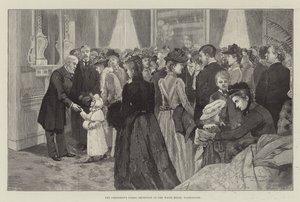 Recepção Pública do Presidente na Casa Branca, Washington de Henry Charles Seppings Wright