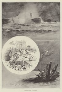 A recente tempestade em Holyhead de Henry Charles Seppings Wright
