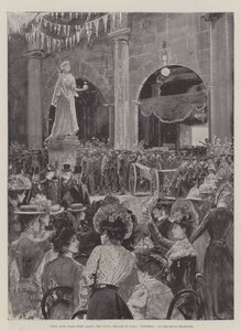 Quando Jack voltar para casa, a brigada naval da HMS Powerful no Royal Exchange