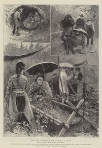 Com os Hop-Pickers angustiados em Kent de Henry Charles Seppings Wright