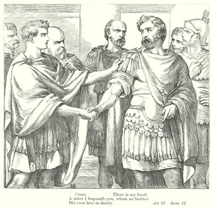 António e Cleópatra (gravura) de Henry Courtney (after) Selous