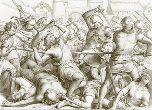 Como Hereward obteve o resto do preço da sua alma (gravura) de Henry Courtney (after) Selous