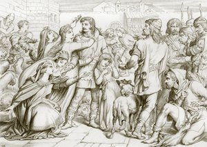Como Hereward matou o urso (gravura)
