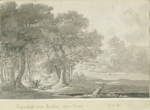 Burton-uponTrent - Stapenhill: desenho sépia, nd [1788-1855] (desenho) de Henry Curzon Allport