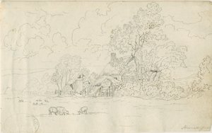 Igreja de Stonnall: desenho a caneta, 20 de junho de 1813