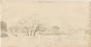 Tamworth - Vista distante: desenho a lápis, nd [1788-1855] (desenho)