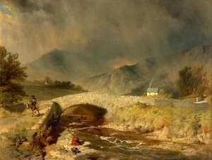 Stormy Weather perto de Ambleside, Cumbria, 1846 de Henry Dawson